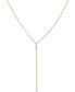 Фото #1 товара Macy's diamond Lariat 18" Necklace (1/4 ct. t.w.) in 14k Gold