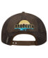 ფოტო #3 პროდუქტის Men's Cream/Brown Brooklyn Nets Glint Sunset Snapback Hat