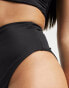 Фото #6 товара ASOS DESIGN Tall mix and match high leg high waist bikini bottom in black