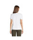 Фото #2 товара Women's Relaxed Supima Cotton Short Sleeve V-Neck T-Shirt