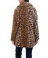 Women's Crushed Faux Fur Button Front Coat