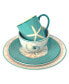 Фото #3 товара Ocean View 16Pc Dinnerware Set, Service for 4