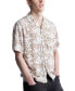 Фото #2 товара Men's Sandro Printed Short Sleeve Button-Front Camp Shirt