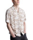 Men's Sandro Printed Short Sleeve Button-Front Camp Shirt