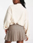Фото #4 товара Monki ultra mini pleated tennis skirt in brown check