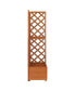 Фото #2 товара Corner Trellis Planter 15.7"x15.7"x59" Solid Fir Wood