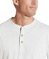 Фото #4 товара Men's Short Sleeve Melange Henley Shirt