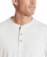 ფოტო #4 პროდუქტის Men's Short Sleeve Melange Henley Shirt