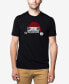 Фото #1 товара Men's Christmas Peeking Cat Premium Blend Word Art T-shirt