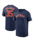 Фото #1 товара Men's Justin Verlander Navy Houston Astros Player Name and Number T-shirt