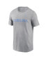 Фото #3 товара Men's Heather Gray North Carolina Tar Heels Primetime Evergreen Wordmark T-Shirt