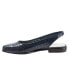 Trotters Lucy T1711-400 Womens Blue Narrow Leather Slingback Flats Shoes 7.5 - фото #4