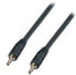 Фото #1 товара Lindy 2m Premium Audio 3.5mm Jack Cable - 3.5mm - Male - 3.5mm - Male - 2 m - Black