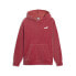 Puma Essentials Elevated Velour Hoodie Womens Red Casual Outerwear 67599121