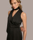 ფოტო #4 პროდუქტის Donna Karan Women's Scarf-Neck Sleeveless Jumpsuit