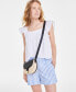 Фото #2 товара Women's Cotton Stripe Pull-On Shorts, Created for Macy's