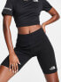 Фото #1 товара The North Face Interlock cotton legging shorts in black