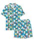 ფოტო #1 პროდუქტის Super Mario Big Boys Short Sleeve Woven Shirt and Shorts