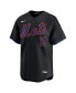 Men's Francisco Lindor Black New York Mets Alternate Limited Player Jersey