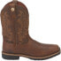 Фото #1 товара Justin Boots Fireman Square Toe Cowboy Mens Brown Casual Boots GR9050