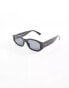 Bershka thick frame sunglasses in black