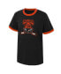 Big Boys Black Distressed Philadelphia Flyers Ice City T-shirt