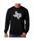 Men's Word Art Long Sleeve T-Shirt- Don't Mess With Texas