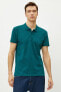 Erkek Koyu Yeşil Polo Yaka T-Shirt 1YAM12133LK