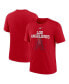 Фото #1 товара Men's Red California Angels Cooperstown Collection Rewind Retro Tri-Blend T-shirt