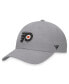 ფოტო #1 პროდუქტის Men's Gray Philadelphia Flyers Extra Time Adjustable Hat