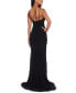 Juniors' Sweetheart-Neck Ruched Sleeveless Gown