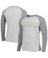 ფოტო #4 პროდუქტის Men's Heather Gray Los Angeles Chargers Ledger Raglan Long Sleeve Henley T-shirt