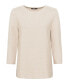 Фото #2 товара Women's Cotton Blend 3/4 Sleeve Boat Neck Pullover