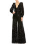 Фото #1 товара Mac Duggal Sequin Jumpsuit Women's