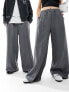 Weekday Unisex trousers in dark grey melange exclusive to ASOS