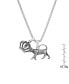 ფოტო #3 პროდუქტის Men's Stainless Steel Tiger and Crown Pendant