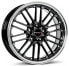 Borbet CW2 black rim polished 7x17 ET35 - LK5/100 ML64