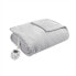 Serta Queen Plush Electric Heated Blanket Light Gray