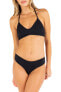 Фото #1 товара Hurley 291616 Womens Solid Cheeky Hipster Bikini Bottoms, Black, Medium US