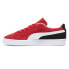 Фото #3 товара Puma Suede Pinstripe Sports Club Lace Up Mens Red Sneakers Casual Shoes 3988730