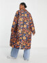 Фото #4 товара Monki quilted coat in retro floral print