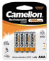 Фото #1 товара Camelion NH-AAA1100BP4 - Rechargeable battery - Nickel-Metal Hydride (NiMH) - 1.2 V - 4 pc(s) - 1100 mAh - Silver