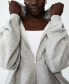 Фото #3 товара Women's Classic Zip-Through Hoodie Top