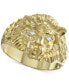ფოტო #1 პროდუქტის Diamond Accent Lion Ring in 10k Gold