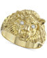 Фото #1 товара Diamond Accent Lion Ring in 10k Gold