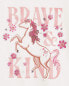 Kid Brave & Kind Horse Graphic Tee 4