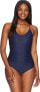 Фото #1 товара Jets by Jessika Allen Womens 247783 Disposition Tank One-Piece Swimsuit Size 6