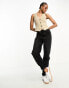 ASOS DESIGN Tall high rise relaxed mom jeans in black