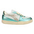 Фото #1 товара Diadora Mi Basket Low Metal Pigskin Used Lace Up Womens Blue Sneakers Casual Sh