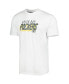 ფოტო #2 პროდუქტის Men's Green, White Green Bay Packers Downfield T-shirt and Shorts Sleep Set